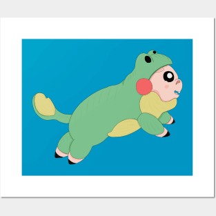 Poogie- Hog In A Frog Posters and Art